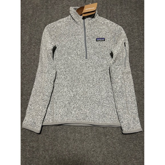 Patagonia Sweaters - Patagonia 1/4 zip better sweater womens small gray birch white new